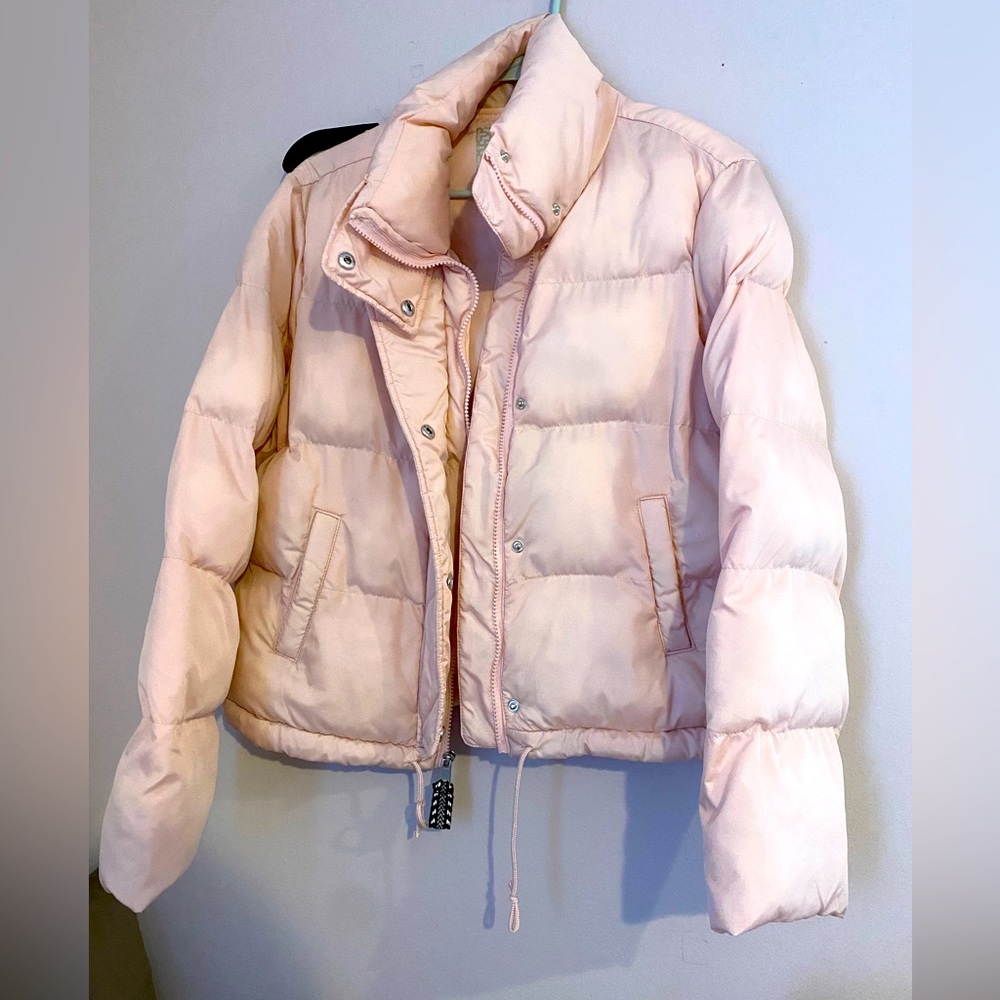 Gianni Bini Dillards pink puffy coat